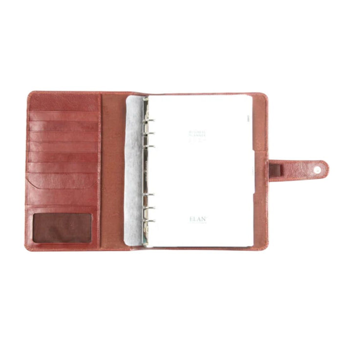 ELAN Leather Business Planner 2026 – Large Brown Dated Organizer