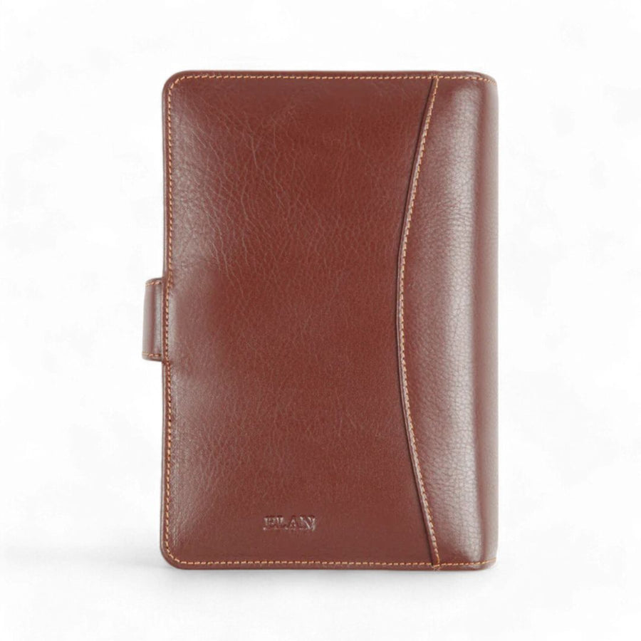 ELAN Leather Executive Planner 2026 – Medium Brown Dated Journal for Professionals