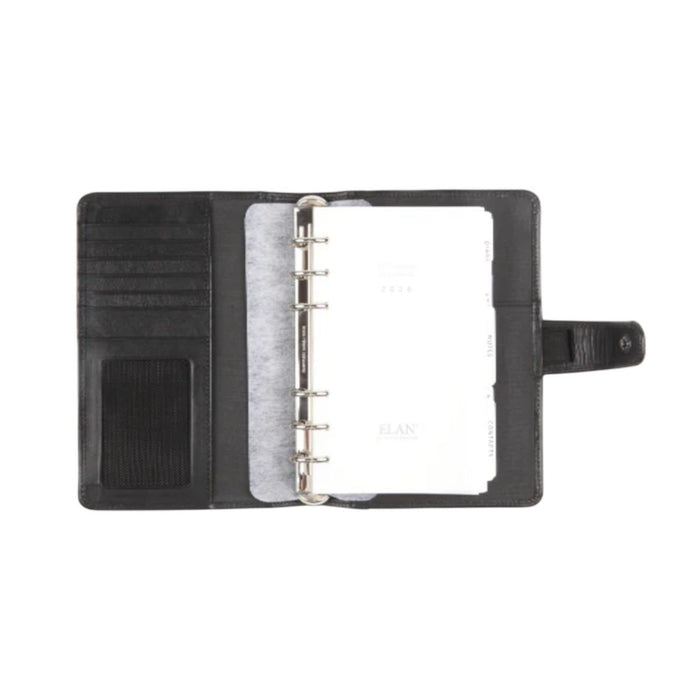 ELAN Leather Executive Planner 2026 – Medium Black Dated Journal for Professionals