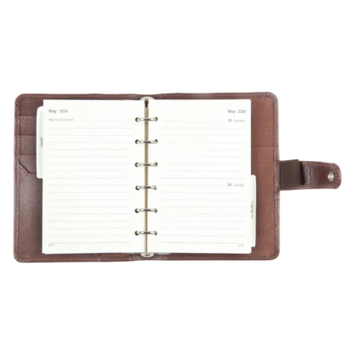 ELAN Foam Personal Planner 2026 – Compact Organizer for Goals & Notes (Brown)