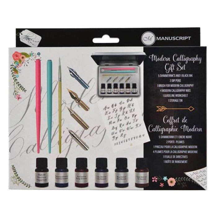 Manuscript Modern Calligraphy Gift Set with Brush