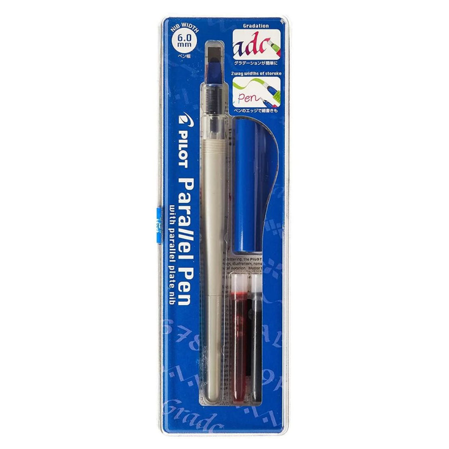 Pilot Parallel Pen Set with Cartridge (6.0mm) – Blue