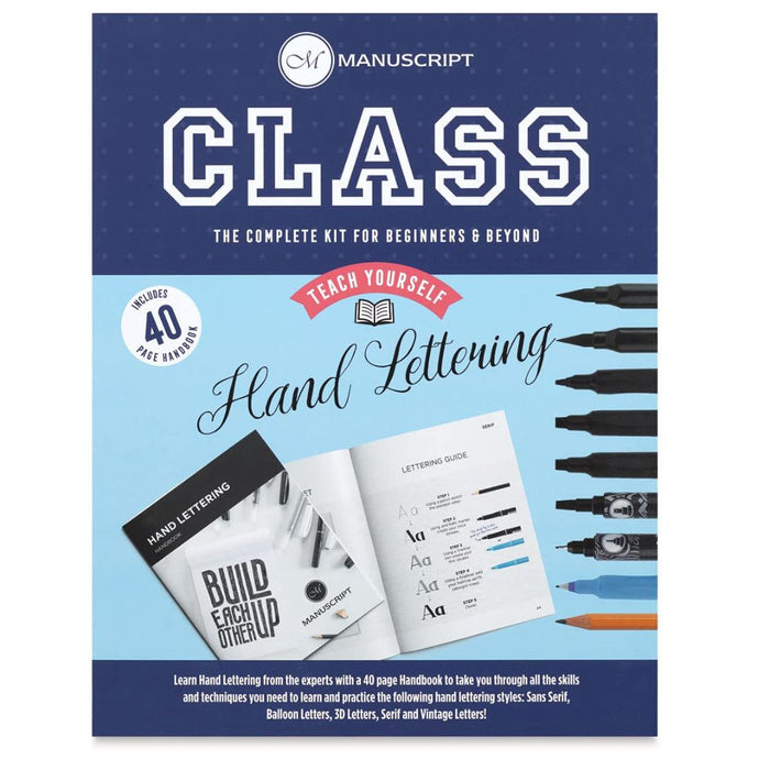 Manuscript Class Hand Lettering Kit – Teach Yourself