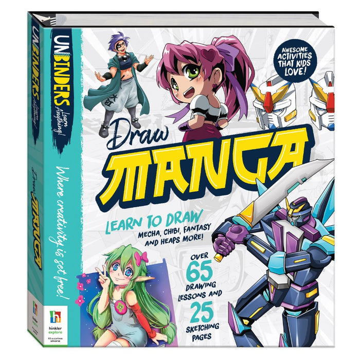 Draw Manga by Hinkler | Step-by-Step Manga Drawing Binder