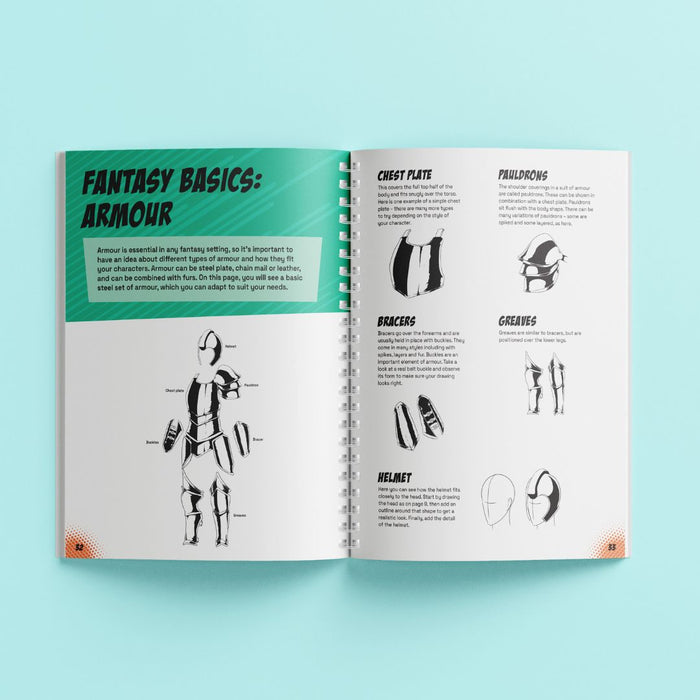 Draw Manga by Hinkler | Step-by-Step Manga Drawing Binder