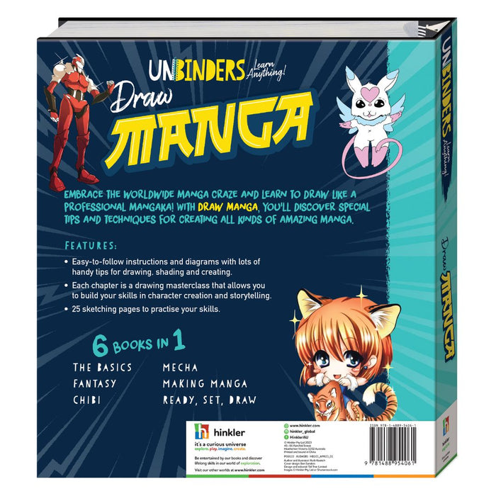 Draw Manga by Hinkler | Step-by-Step Manga Drawing Binder