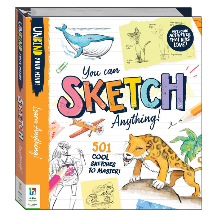 You Can Sketch Anything! – 501 Step-by-Step Drawing Ideas for Kids & Beginners (Unbinders)