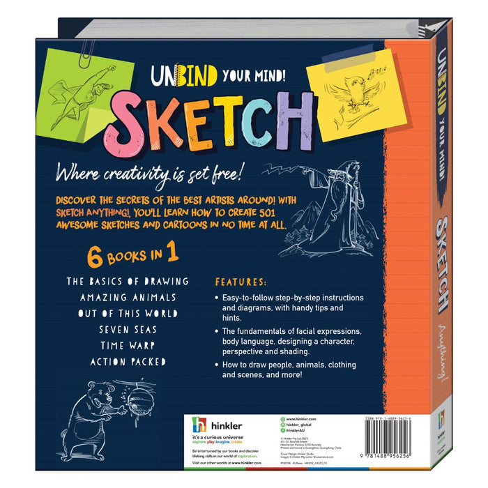 You Can Sketch Anything! – 501 Step-by-Step Drawing Ideas for Kids & Beginners (Unbinders)