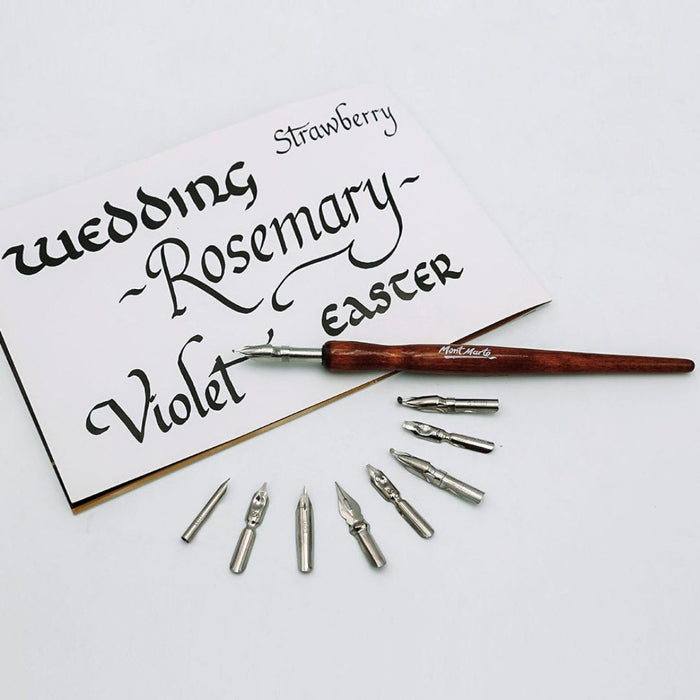 Mont Marte Signature Calligraphy Dip Pen Set – 10pcs