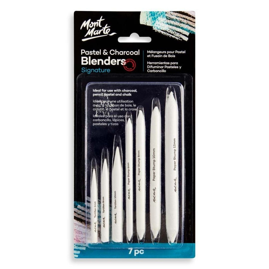 Mont Marte Pastel & Charcoal Blenders Signature Set – 7 Pc
