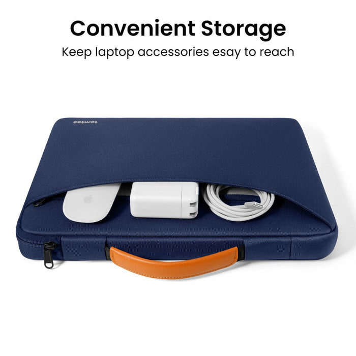 Tomtoc Defender-A22 Laptop Briefcase for 14-Inch Laptops – Navy Blue