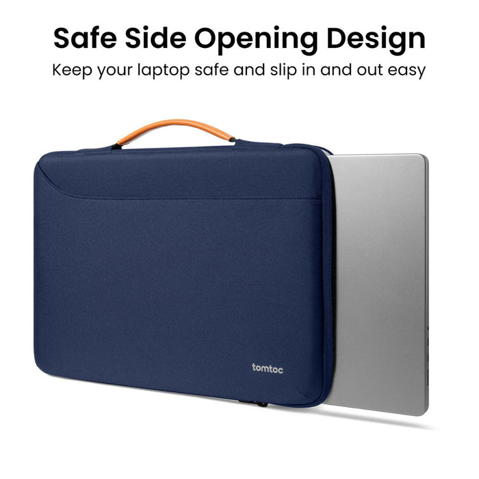 Tomtoc Defender-A22 Laptop Briefcase for 14-Inch Laptops – Navy Blue