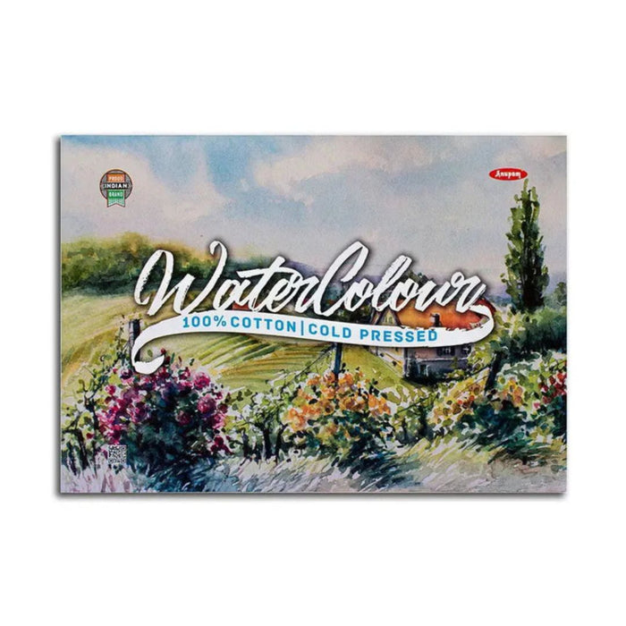 Anupam 100% Cotton Watercolour Paper Pad – A4 | 250 GSM