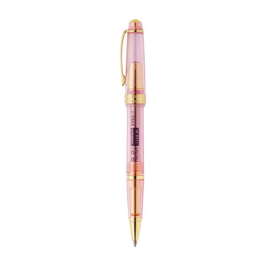 Cross Bailey Light Translucent Pink Sapphire GT Ballpoint Pen | Medium Tip (0.7 mm)