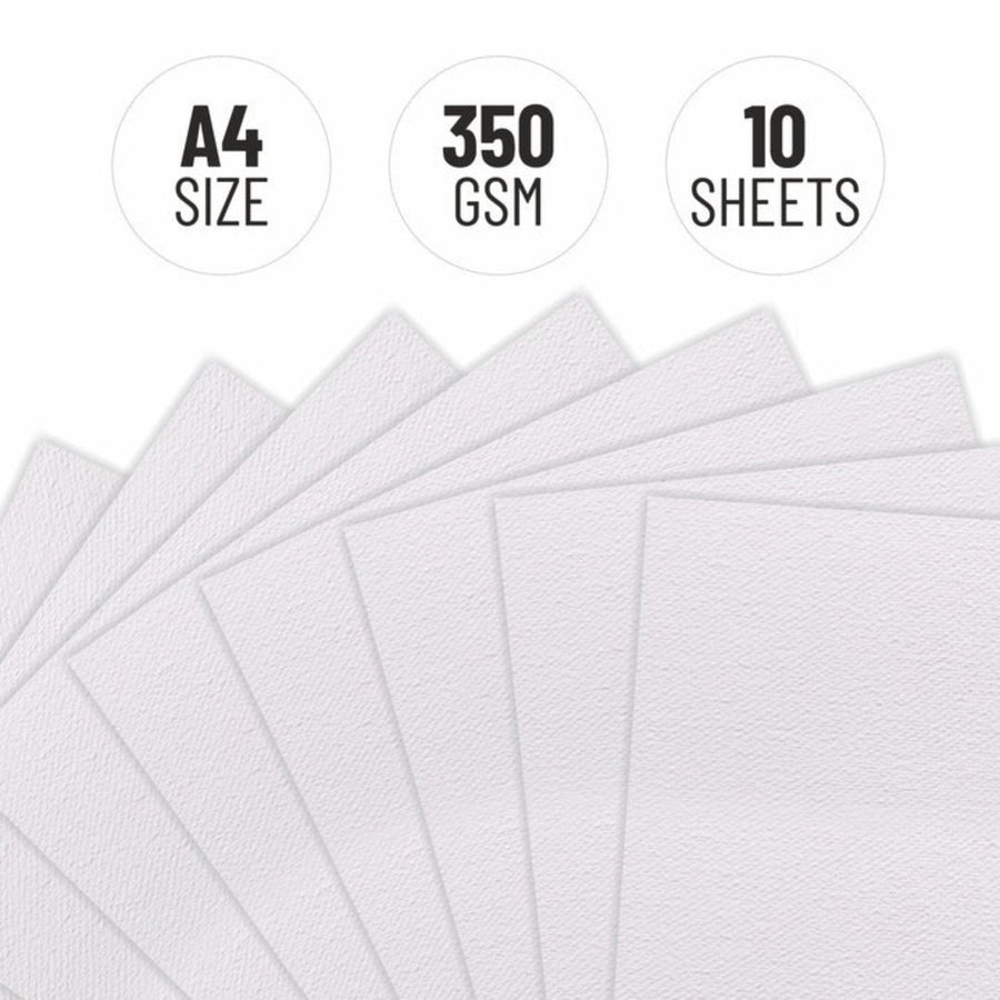 Anupam Oil Painting Paper – Canvas Textured, Acid-Free | A4 | 350 GSM