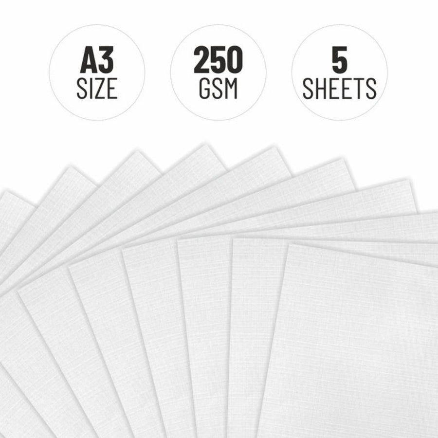 Anupam Oil Paper – Linen Embossed, Acid-Free | A3 | 250 GSM