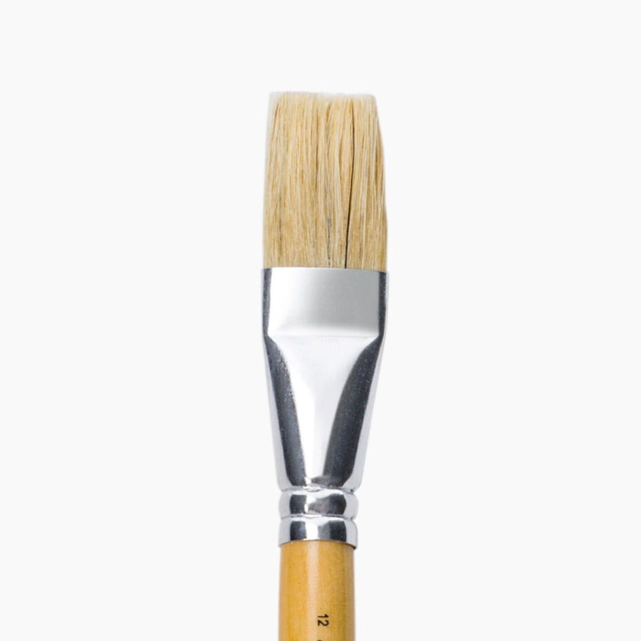 Camel White Bristle Brush – Flat Series 56