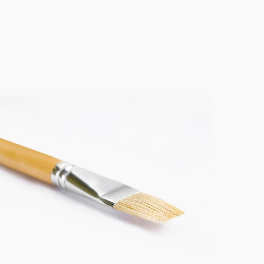 Camel White Bristle Brush – Flat Series 56