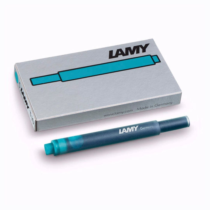 Lamy T10 Fountain Pen Ink Cartridges – Turquoise | Pack of 5