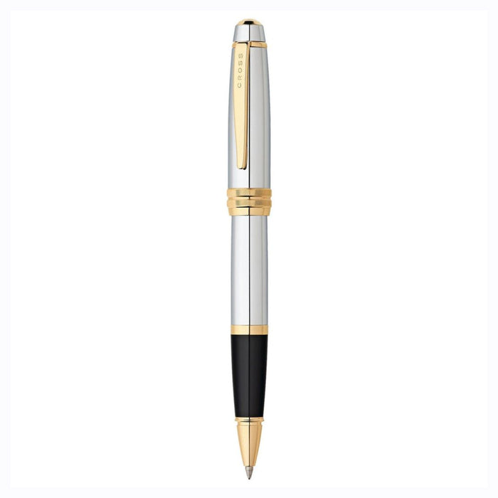 Cross Bailey Medalist GT Roller Ball Pen | Chrome Finish with Gold Trim