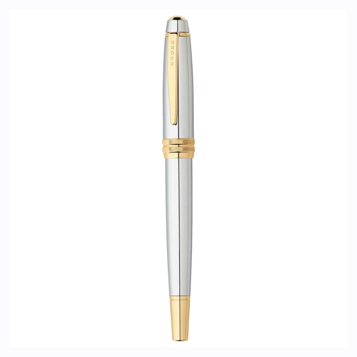Cross Bailey Medalist GT Roller Ball Pen | Chrome Finish with Gold Trim