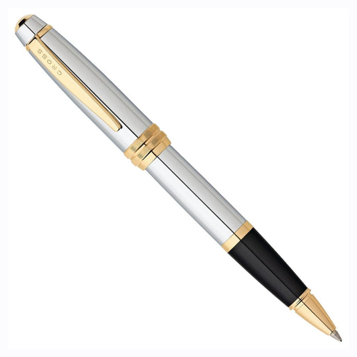 Cross Bailey Medalist GT Roller Ball Pen | Chrome Finish with Gold Trim