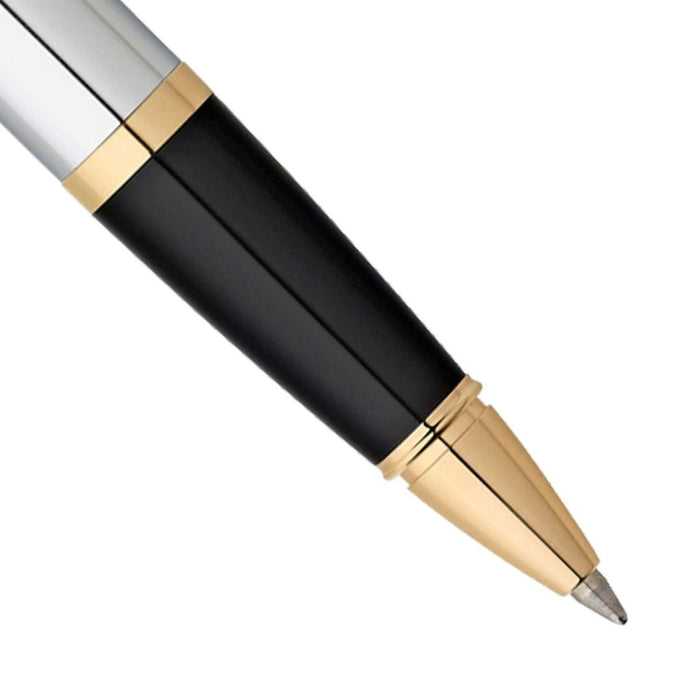 Cross Bailey Medalist GT Roller Ball Pen | Chrome Finish with Gold Trim