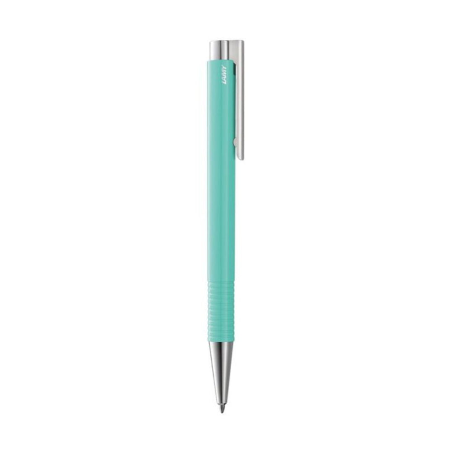 Lamy Logo 204 M+ Ballpoint Pen – Shiny Lagoon with Chrome Clip