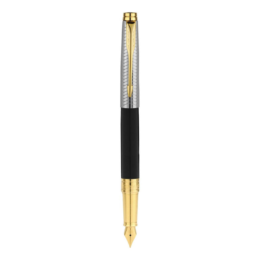 Parker Premium Aster Contemporary Black/Chrome GT Fountain Pen