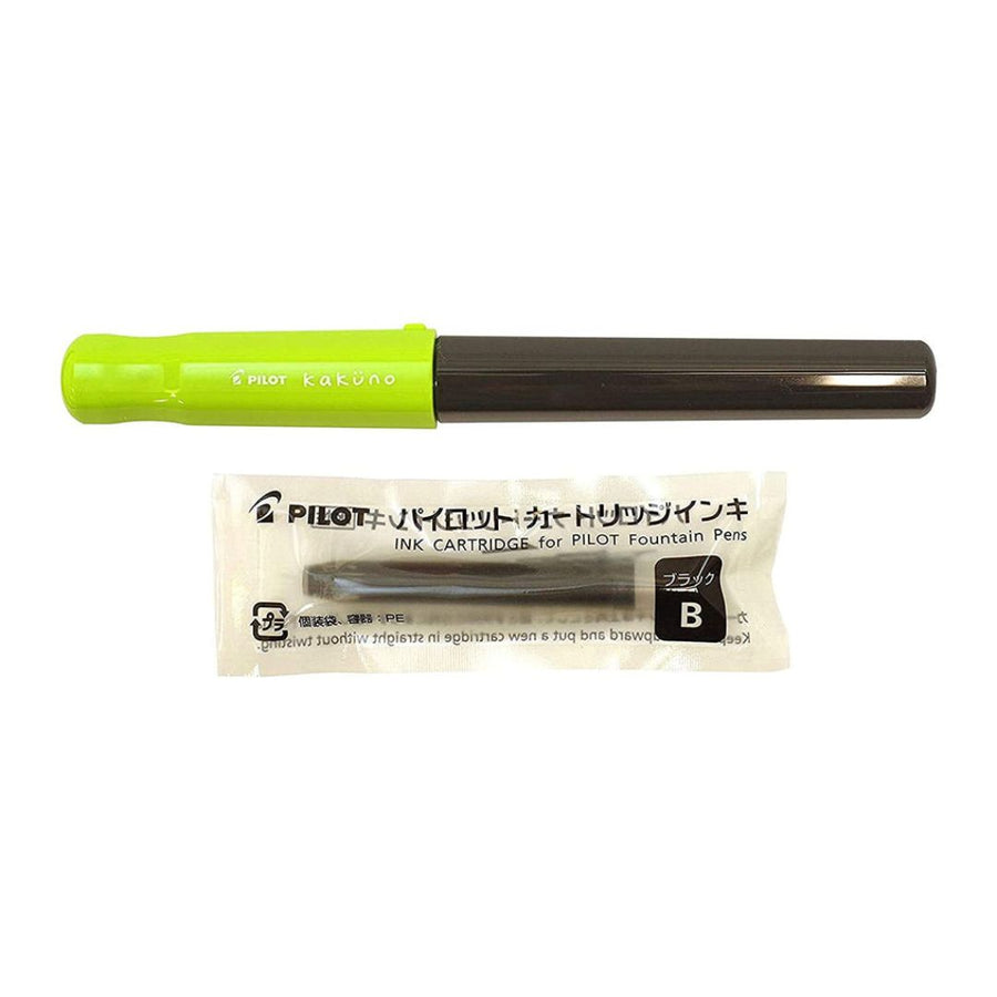 Pilot Kakuno Green Fountain Pen – Medium Nib