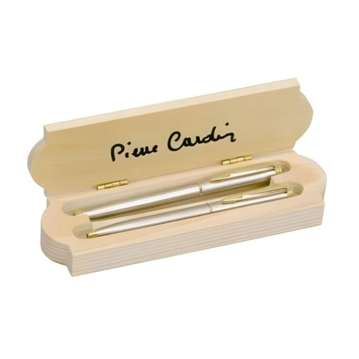 Pierre Cardin Long Champ Exclusive Pen Set | Chrome Finish Roller Pen & Ball Pen