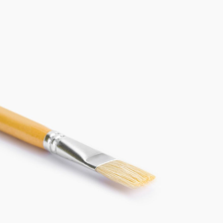 Camel White Bristle Brush Flat – Series 56