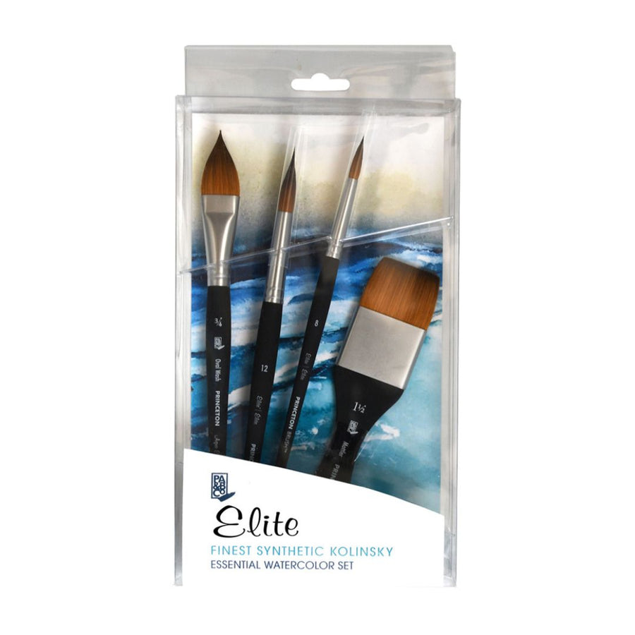 Princeton Aqua Elite Finest Synthetic Pro Brush Set – Set of 4