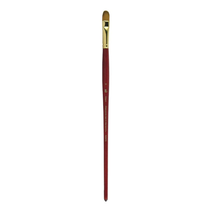 Princeton Heritage Synthetic Long Handle Filbert Brush 4000FB – Size 16