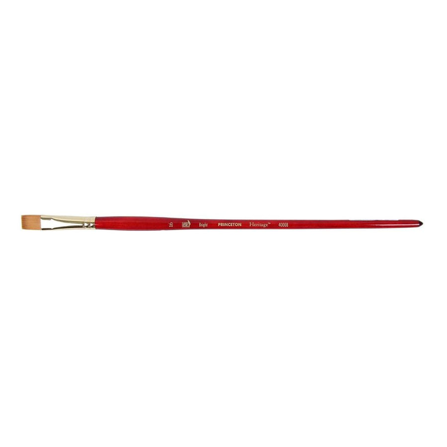 Princeton Heritage Synthetic Long Handle Bright Brush 4000B – Size 16