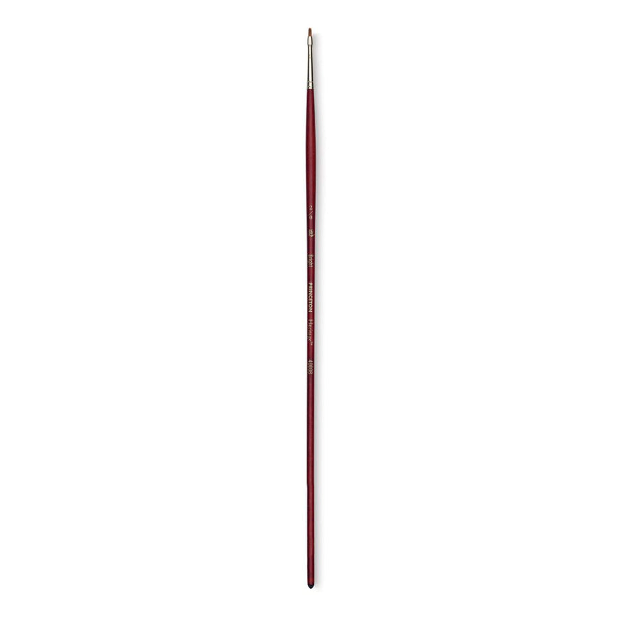 Princeton Heritage Series 4000B Long Handle Synthetic Bright Brush – Size 2/0