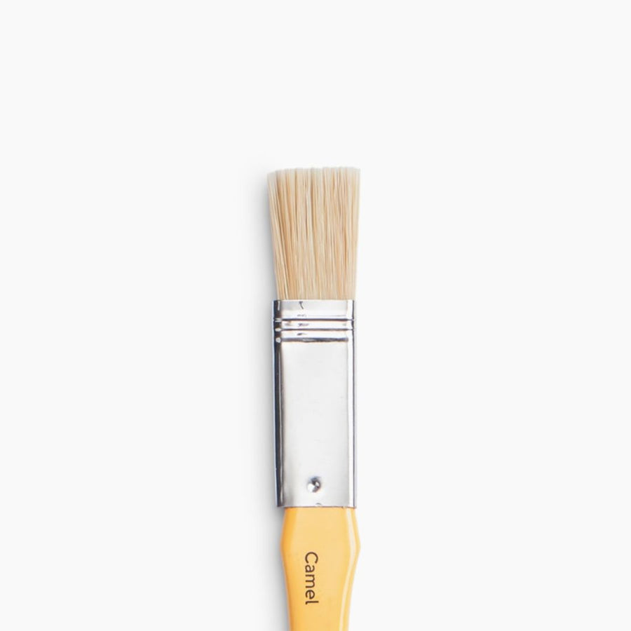 Camel White Bristle Wash Brush – 1.25 cm