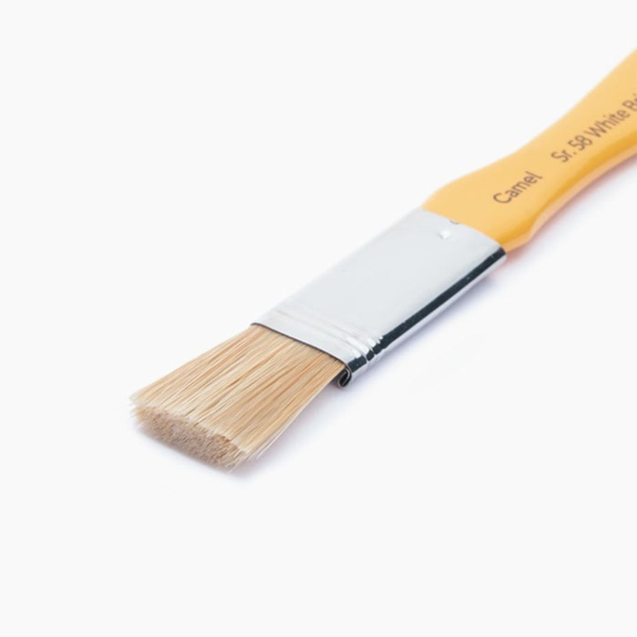 Camel White Bristle Wash Brush – 1.25 cm