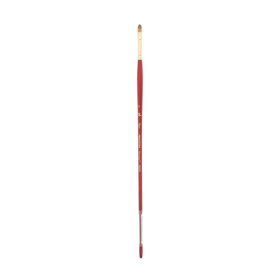 Princeton Heritage Synthetic Long Handle Filbert Brush – 4000FB (Size 6)