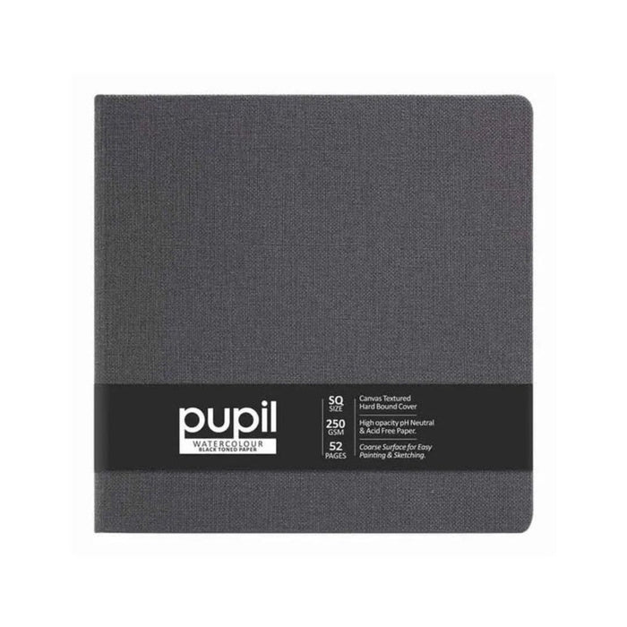 Anupam Pupil Black Toned Watercolour Paper – Hardbound Book (250 GSM)