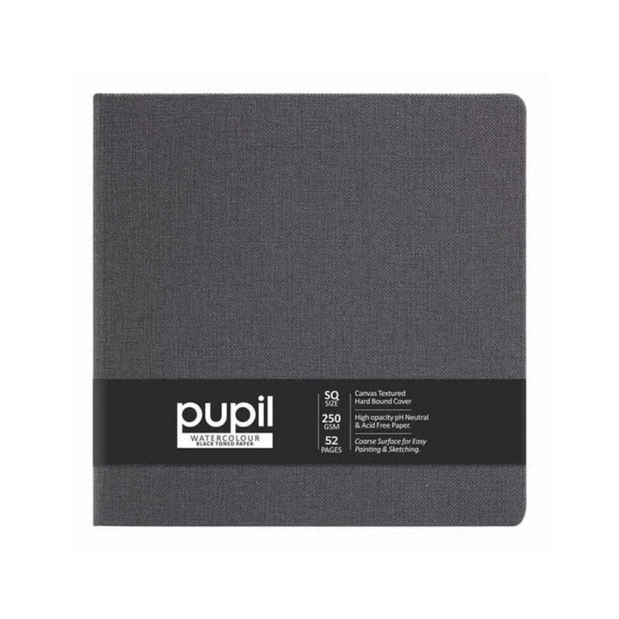 Anupam Pupil Black Toned Watercolour Paper – Hardbound Book (250 GSM)