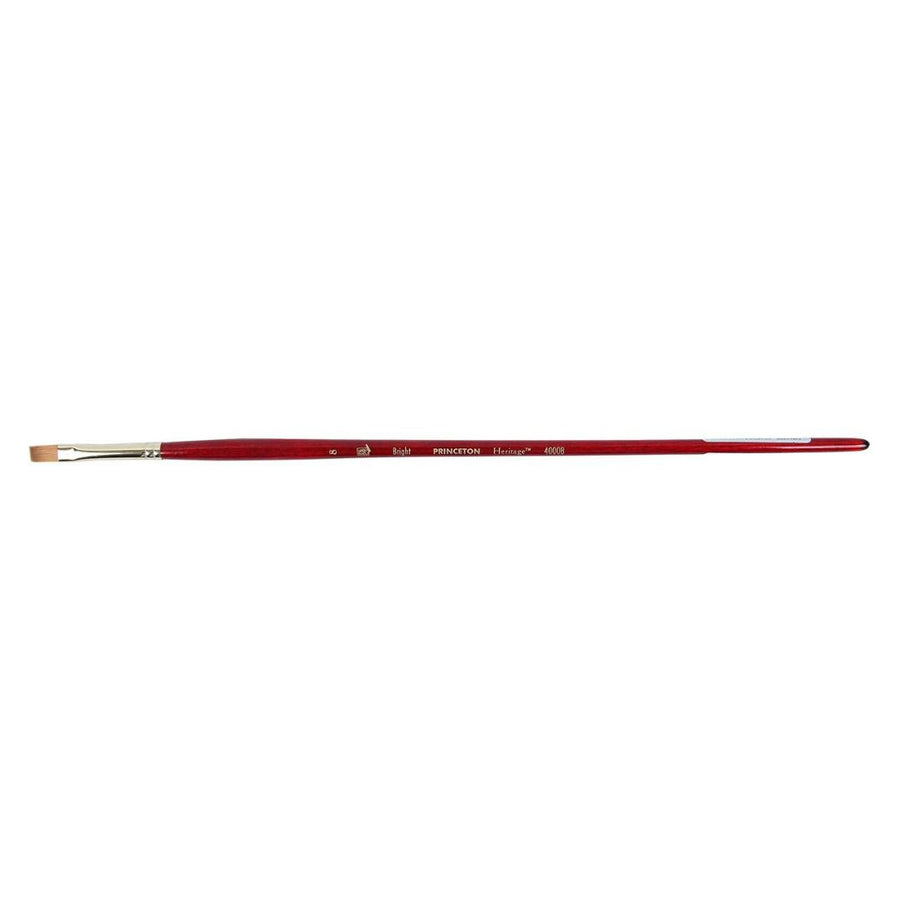 Princeton Heritage Synthetic Long Handle Bright Brush – 4000B (Size 8)