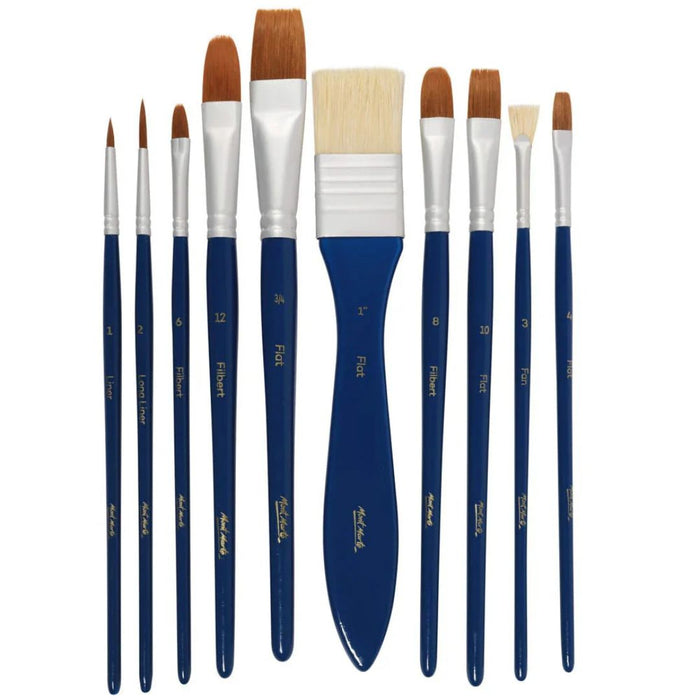 Mont Marte Signature Gouache Brush Set – 11 Piece
