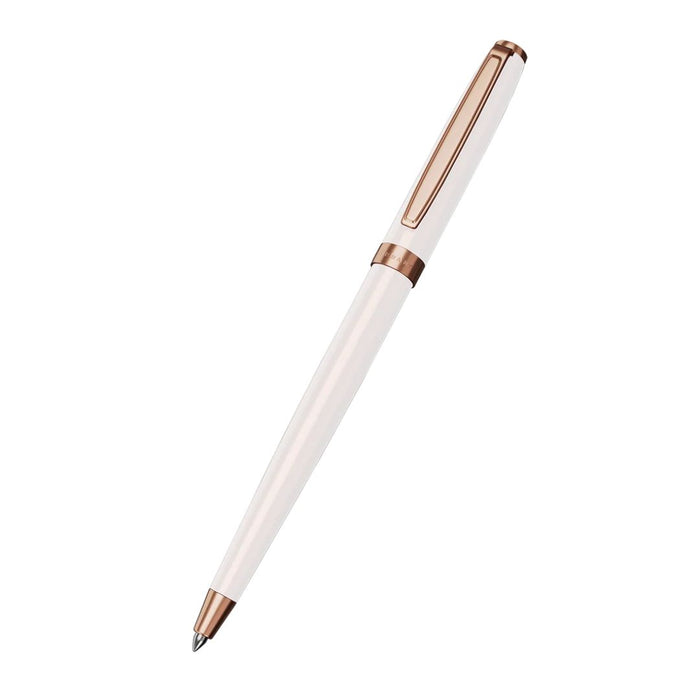 Intellio Insignia White & Rose Gold Ball Pen