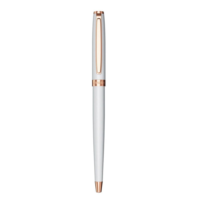 Intellio Insignia White & Rose Gold Ball Pen