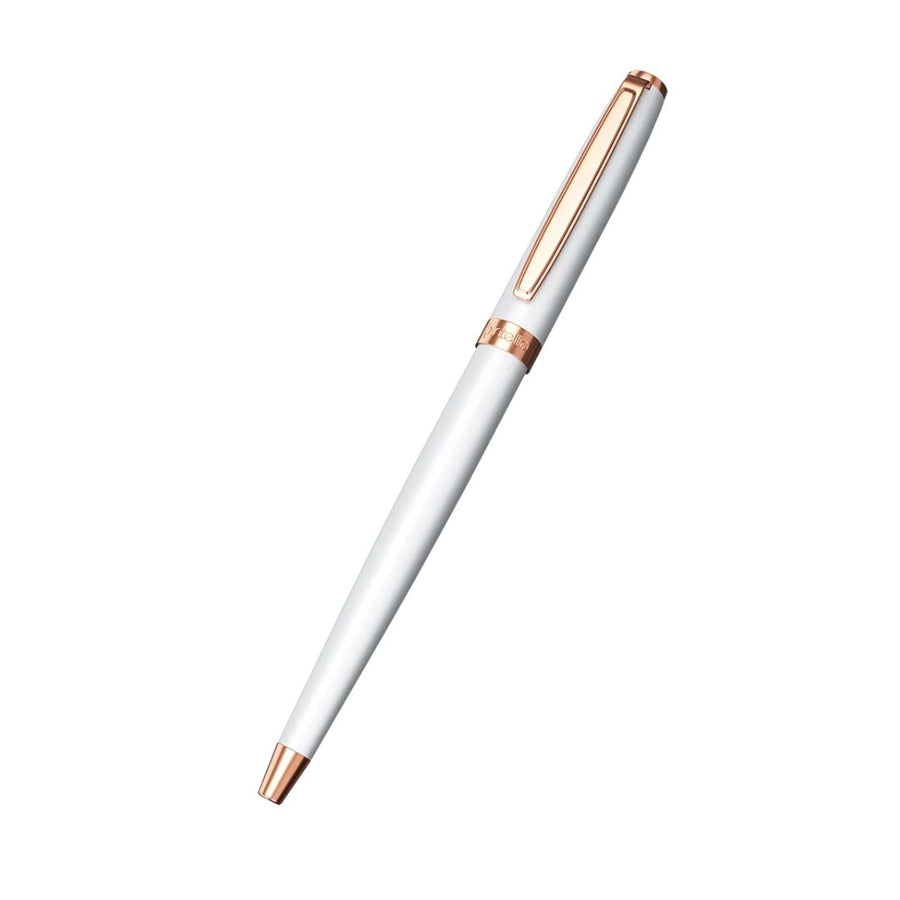 Intellio Insignia White & Rose Gold Ball Pen
