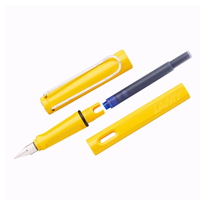 Lamy 018 Safari Yellow CT Fountain Pen – Broad Nib