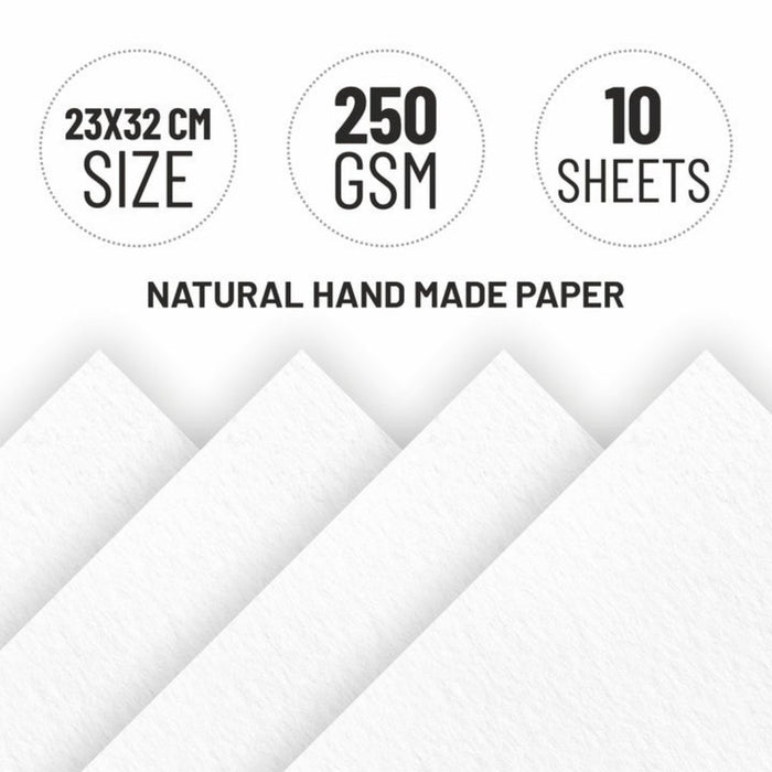 Anupam Handmade Watercolour Book – 100% Cotton Rag | Cold Pressed | 250 GSM | 10 Sheets