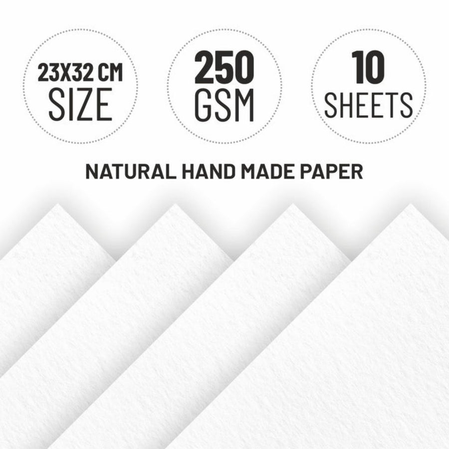Anupam Handmade Watercolour Book – 100% Cotton Rag | Cold Pressed | 250 GSM | 10 Sheets