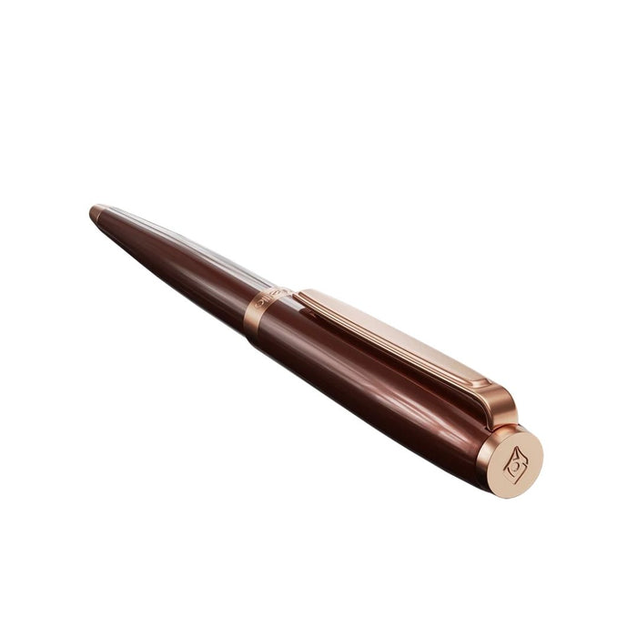 Intellio Insignia Ball Pen – Brown with Rose Gold Trim (BP14RGP1)